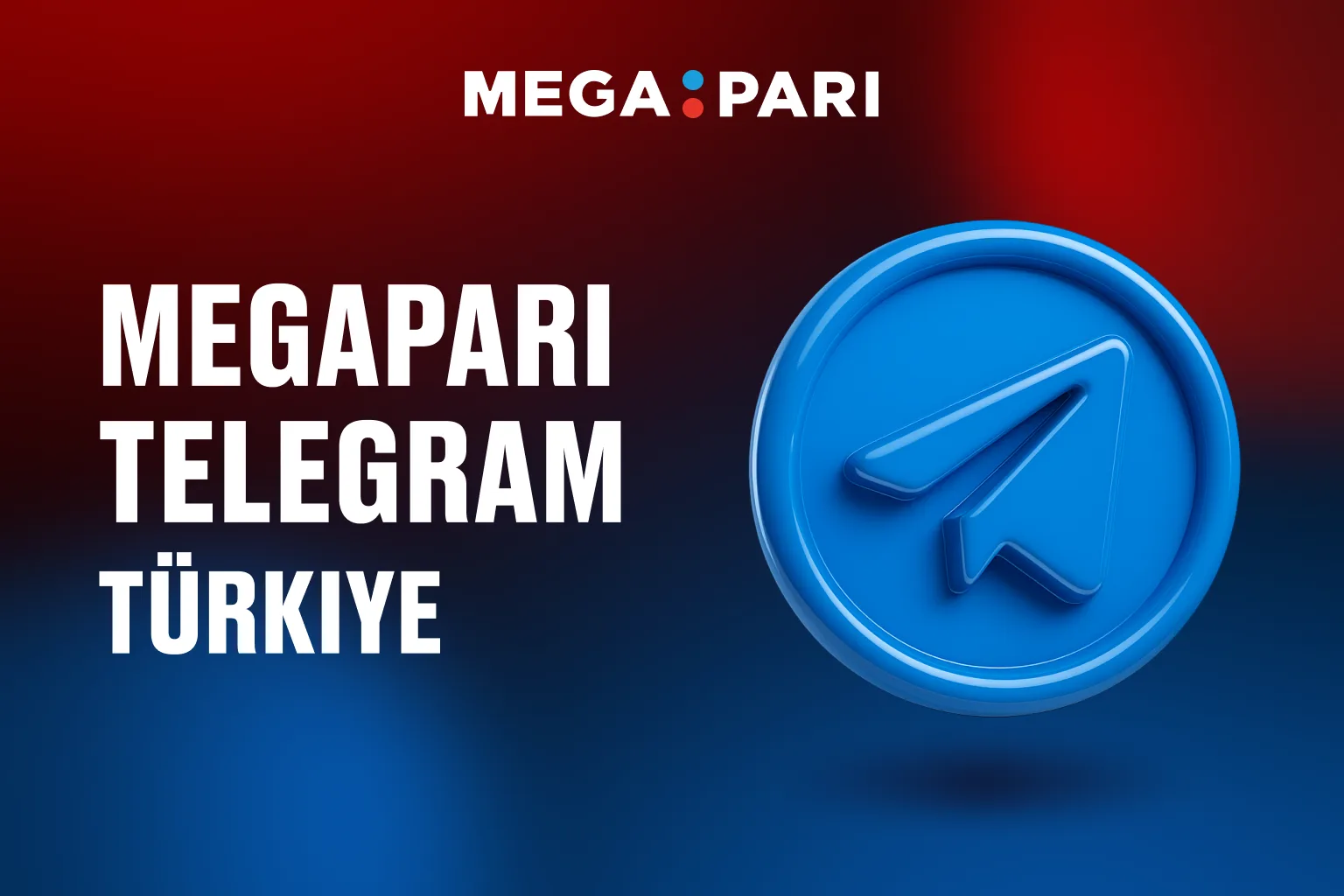 Mavi ve mor tonlu arka planda Telegram logosu, akıllı telefon ve “Megapari Telegram Türkiye” yazısı bulunan illüstrasyon